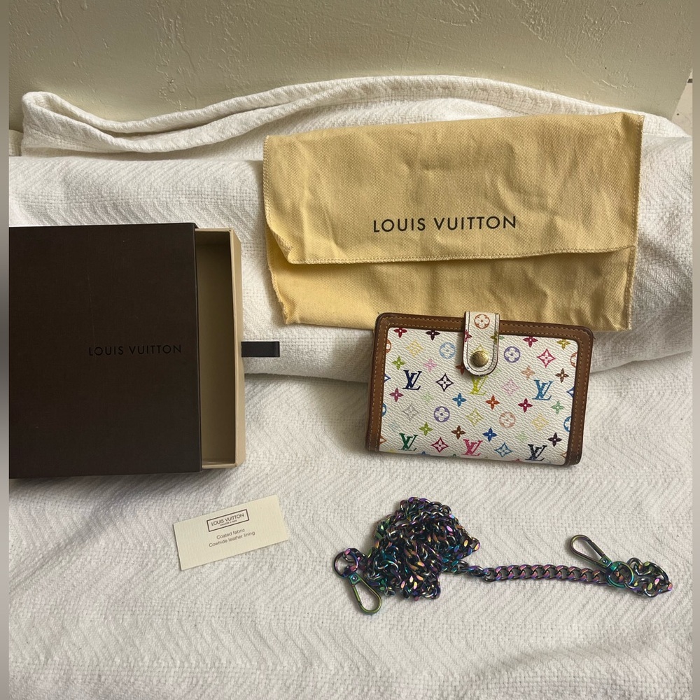 Louis Vuitton Takashi Murakami French Kisslock Monogram Multicolor Wallet